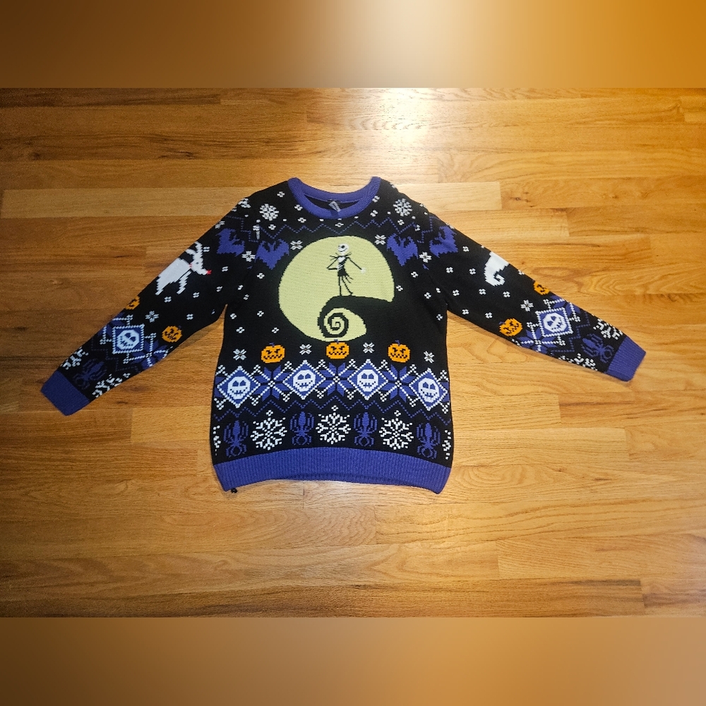 Merchoid Jack Skeleton Nightmare Before Christmas XXL (18) Knitted Sweater
